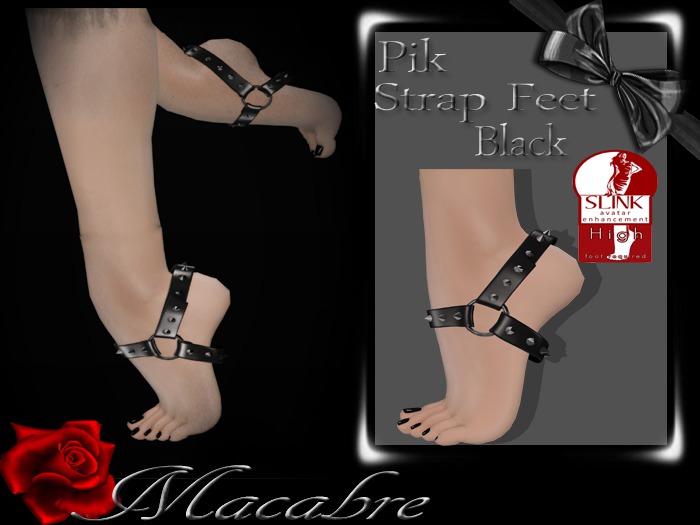 +MC+Pik Strap Feet Black {Slink High Feet}
