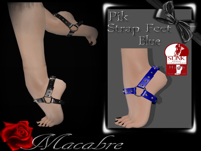 +MC+Pik Strap Feet Blue {Slink High Feet}