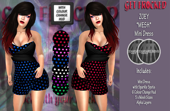 ZOEY Mesh Mini Dress - 6 Colour Change