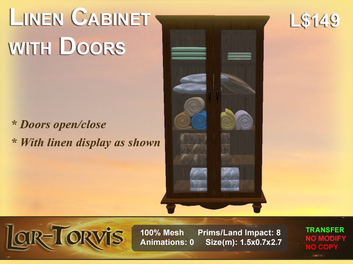 Linen Cabinet with Doors