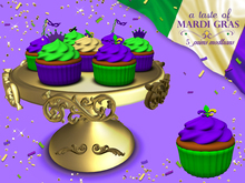 Mardi Gras Cupcakes