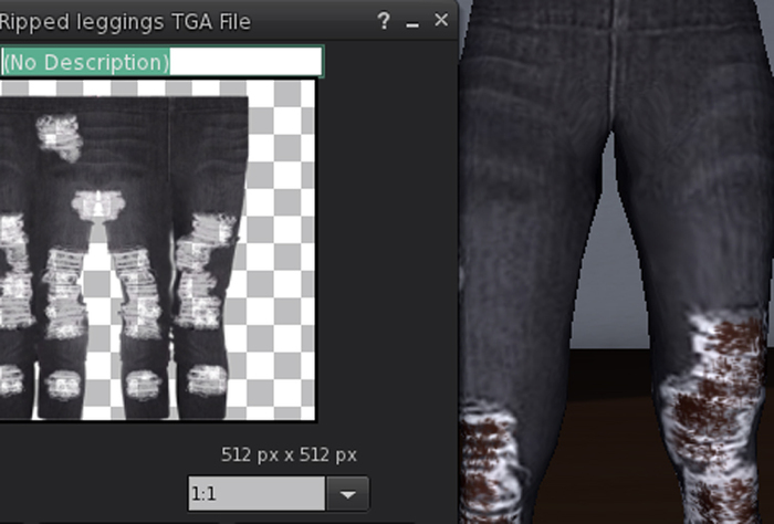 *HB* Ripped Leggings TGA File Full Perm