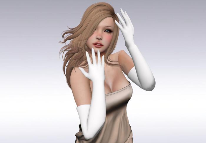 .::SD::. FEMALE GLOVES - WHITE