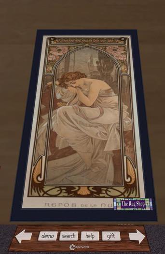 commercial design Rugs/wall art, Mucha #8 ,Rugs