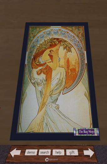 commercial design Rugs/wall art, Mucha #9 ,Rugs