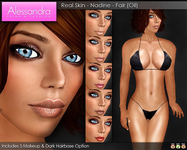 ALESSANDRA - Real Skin - Nadine - FAIR OILED (XStreet Pack)