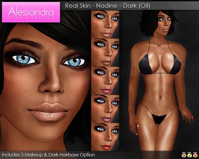 ALESSANDRA - Real Skin - Nadine - DARK OILED (XStreet Pack)