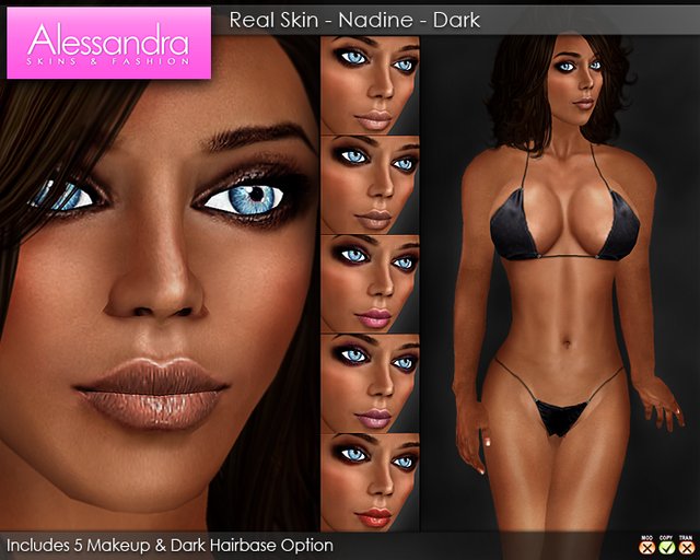 ALESSANDRA - Real Skin - Nadine - DARK (XStreet Pack)