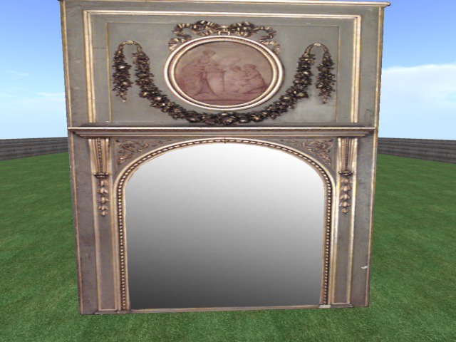 FRENCH LOUIS XV1 TRUMEAU MIRROR