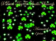 SPD - Texture Lights - St Patrick's Day Floor Sparkles ! Shamrocks