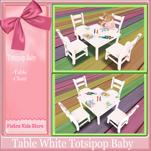 Table White Totsipop Baby