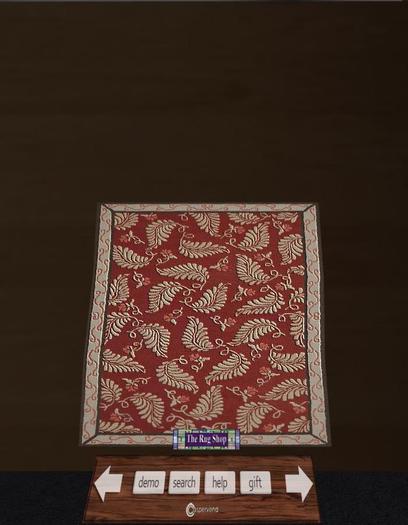 Floral 2 Rug - Dishevelled edges, Contemporary style
