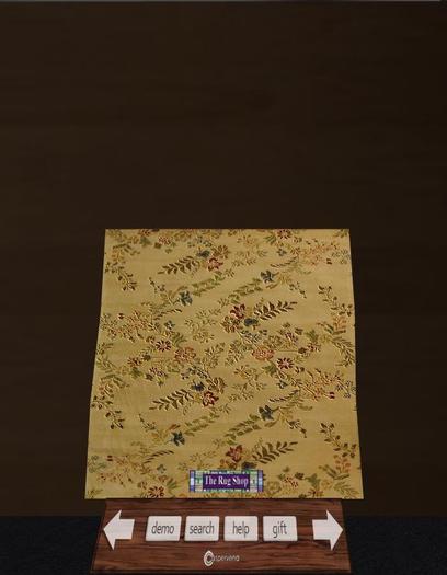 Floral 7 Rug - Dishevelled edges, Contemporary style