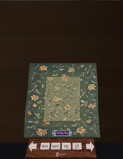 Floral 10 Rug - Dishevelled edges, Contemporary style