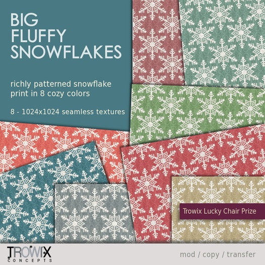 Trowix - Big Fluffy Snowflakes  Textures