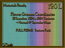 Flower Dreams Coordinates Fabric Seamless Texture Materials Ready High Res 1024x1024 Tileable, Repeating