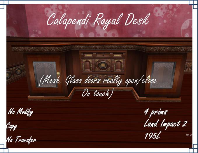 Calapendi Royal Desk