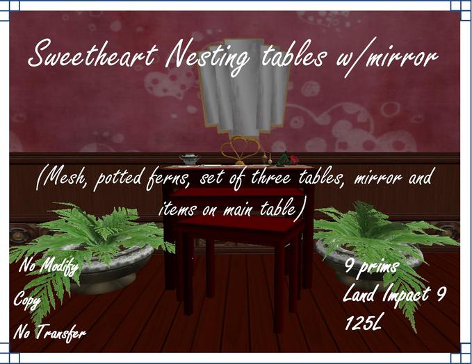 Sweetheart Nesting tables