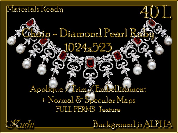 Chain Diamond Pearl Ruby 1024x523 Applique/Jewel/Embellishment/Trim with Alpha Full Perms Materials Ready