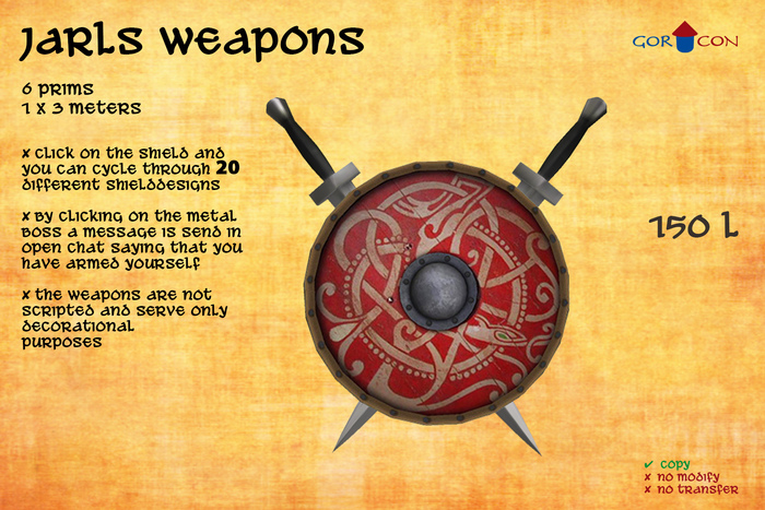 GORCON Jarls weapons Sword & Sword - Viking Torvaldsland
