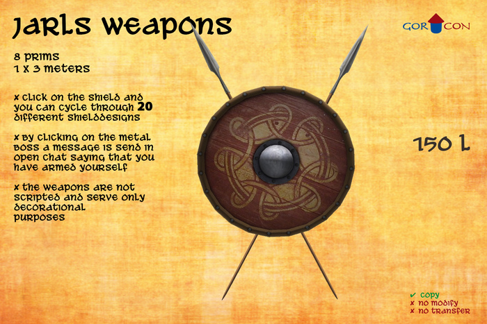 GORCON Jarls Weapons Spear & Spear - Viking Torvaldsland