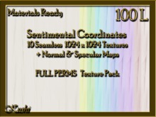 Sentimental Coordinates Fabric Seamless Texture Materials Ready Full Perms High Res 1024x1024 Tileable, Repeating