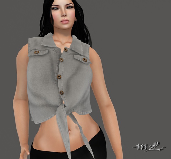 -mL- Dirty shirt  - White