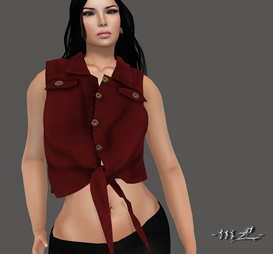 -mL- Dirty shirt  - Red