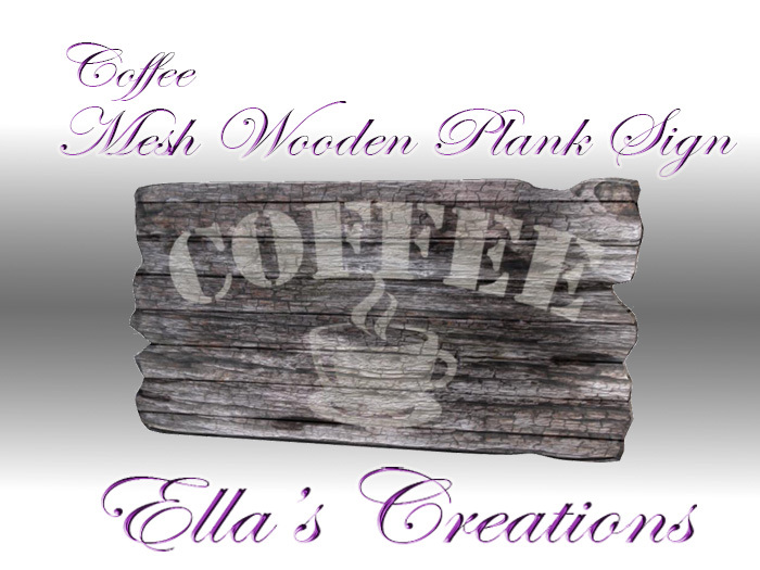 EC Coffee Wooden Sign