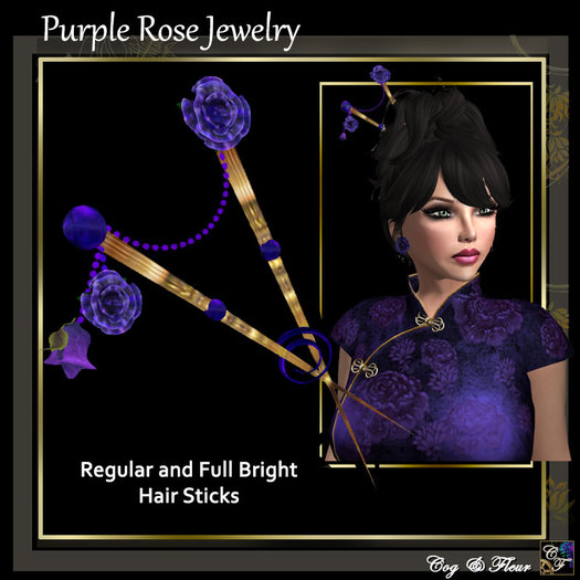 C&F Peacock Hair Sticks