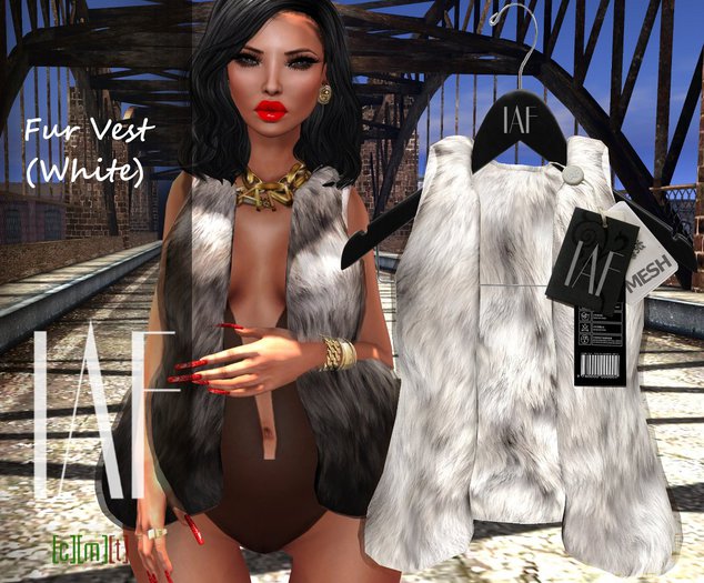 IAF Fur Vest (White)
