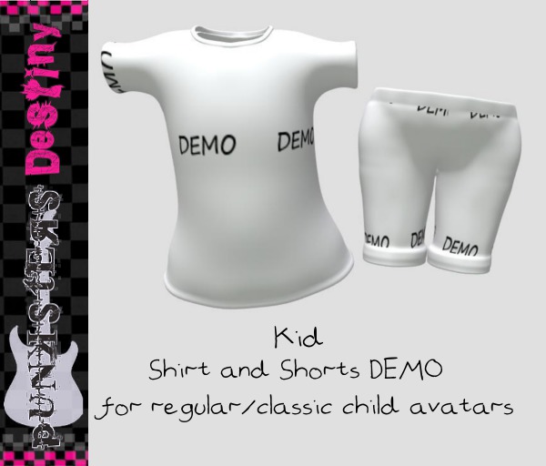 Kid Shorts and Shirt DEMO