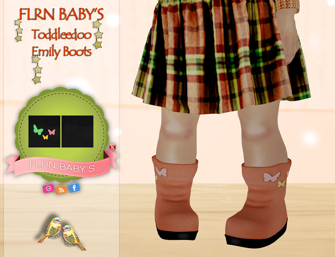 {FLRN Baby's} Emily Boots V1 Black