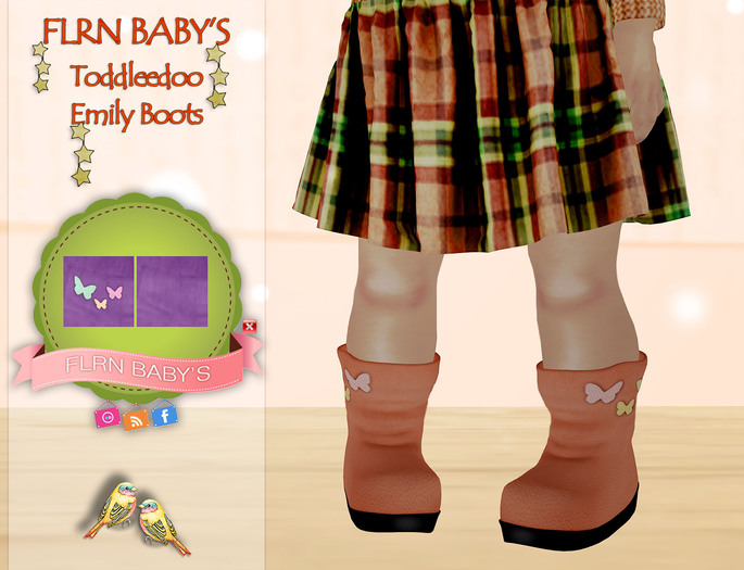 {FLRN Baby's} Emily Boots V1 Purple