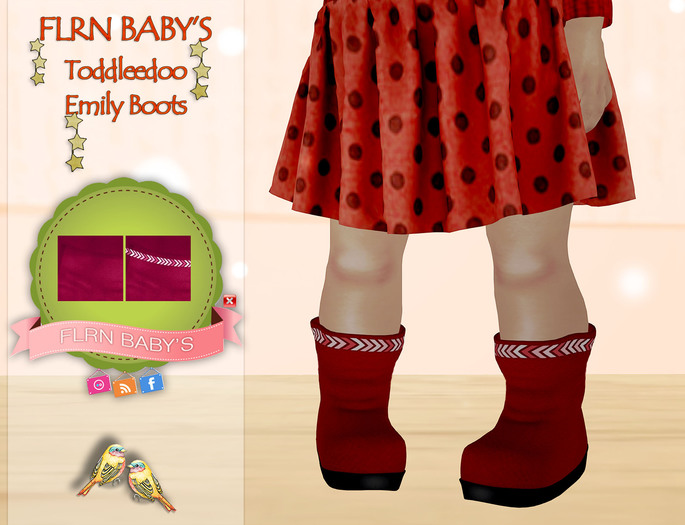 {FLRN Baby's} Emily Boots V2 Pink