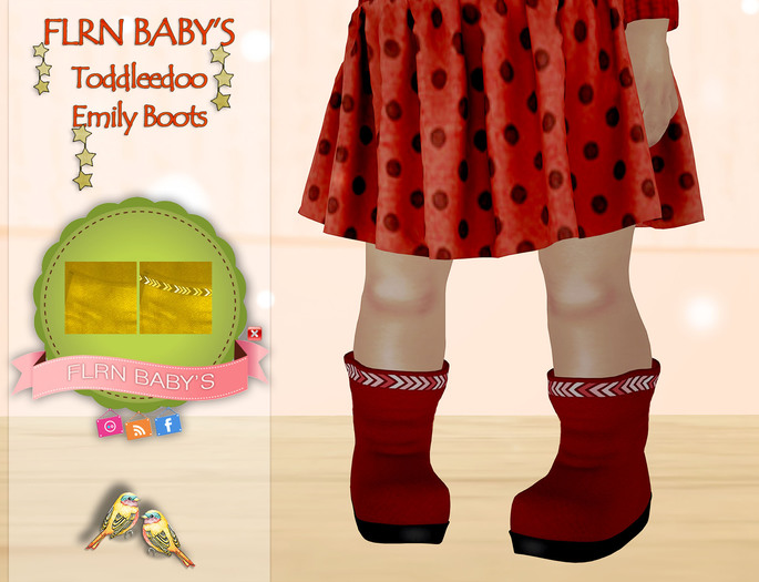 {FLRN Baby's} Emily Boots V2 Yellow