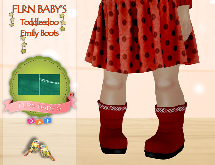 {FLRN Baby's} Emily Boots V2 Turquoise