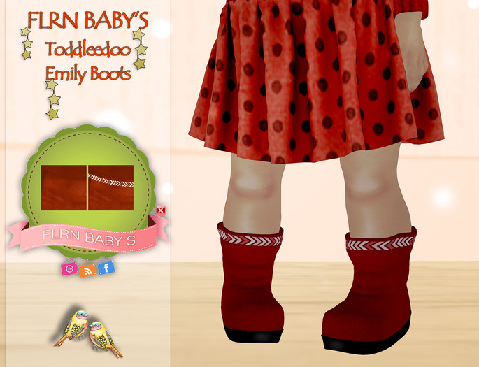 {FLRN Baby's} Emily Boots V2 Orange