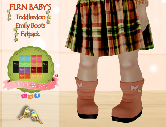 {FLRN Baby's} Emily Boots V1 FatPack