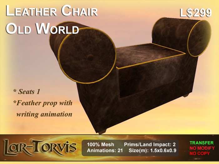 Leather Chair - Old World