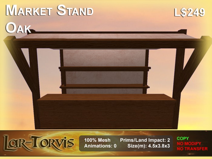 Market Stand - Oak