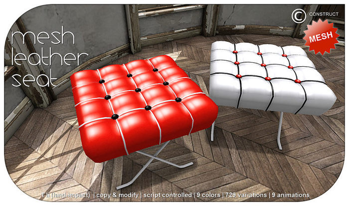 Construct - Mesh Leather Seat - 1 li
