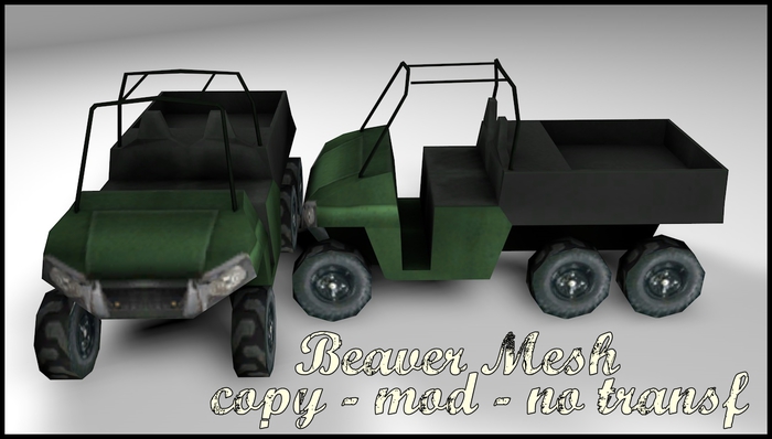 .:*KOOLO*:. Beaver Mesh 2 Prims