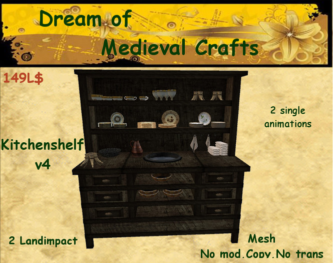 ((*DMC*)) Kitchen shelf v4