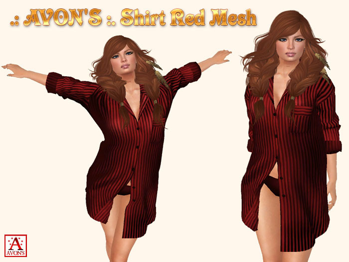 .: AVON'S :. Shirt Red Mesh