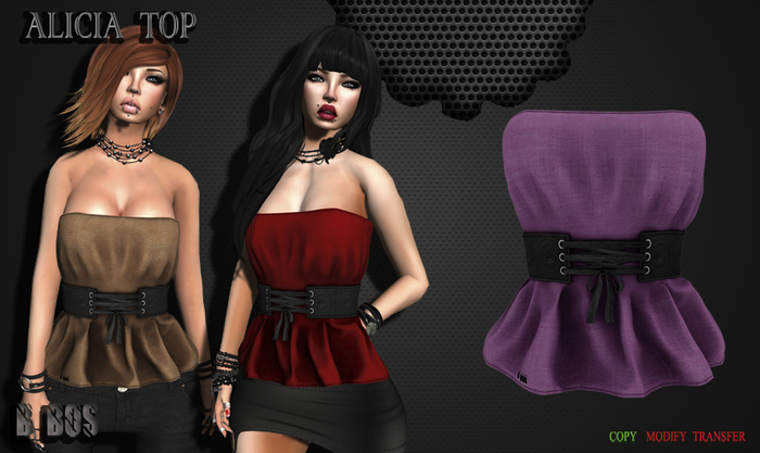 B BOS -Alicia Top-Pink-