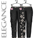 Elegance Boutique - Mesh Pants 2 Options - "Spring" - Black