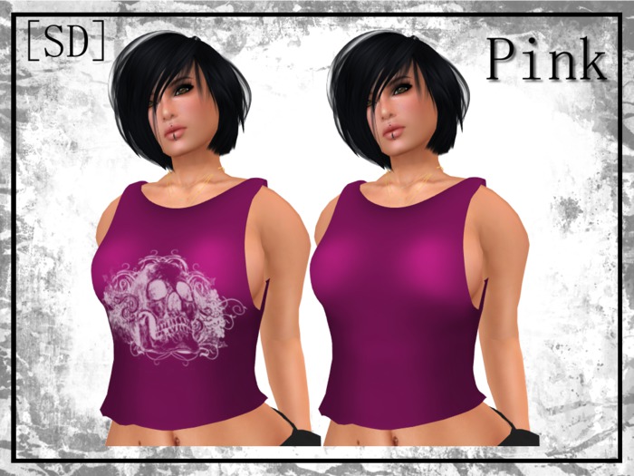 [SD] Ladies Mesh Tank Pink