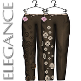 Elegance Boutique - Mesh Pants 2 Options - "Spring" - Brown