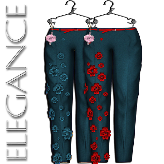 Elegance Boutique - Mesh Pants 2 Options - "Spring" - Navy